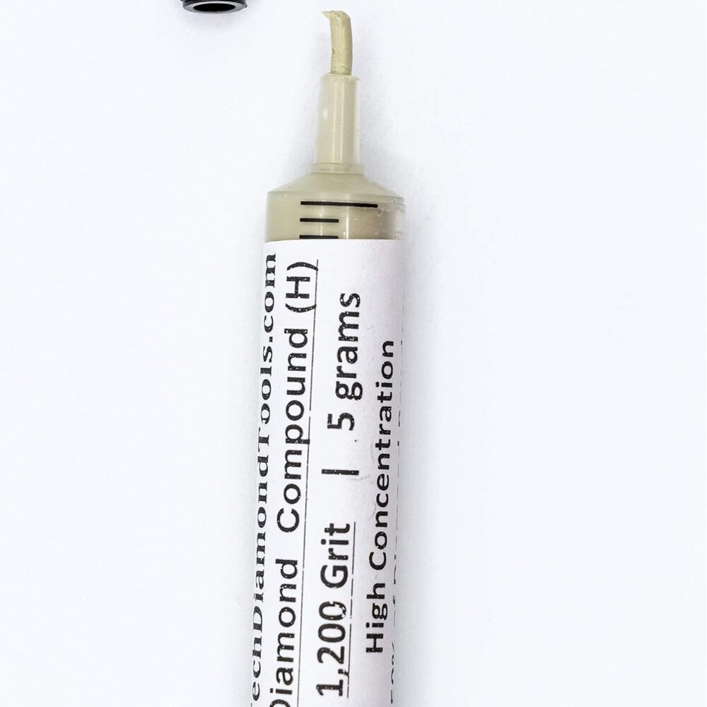 Diamond Lapping Paste Polishing Compound  Made 1,200 Grit Mesh 10-20 Microns Lap